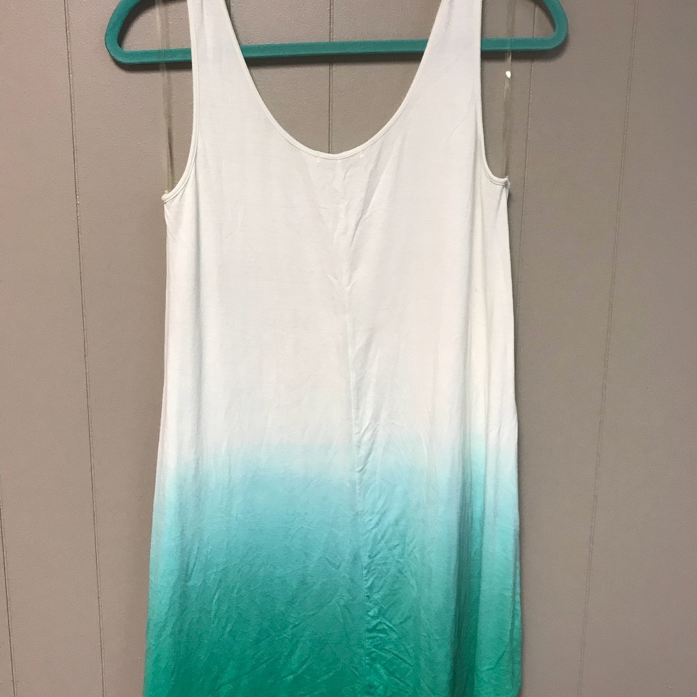 Green and Cream ombré tunic/dress - Picture 2 of 3